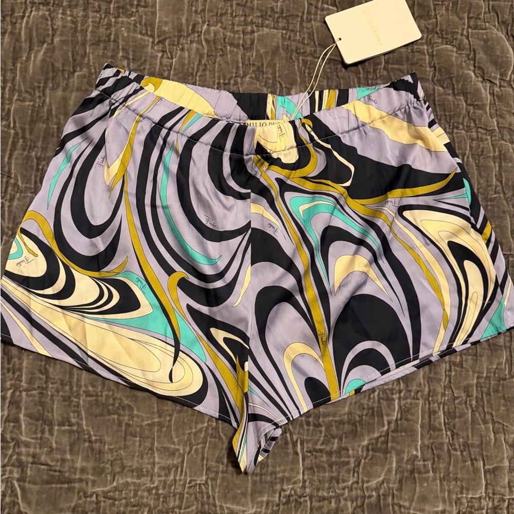 Emilio Pucci Multicolor Abstract Print Knickers - Picture 2 of 3